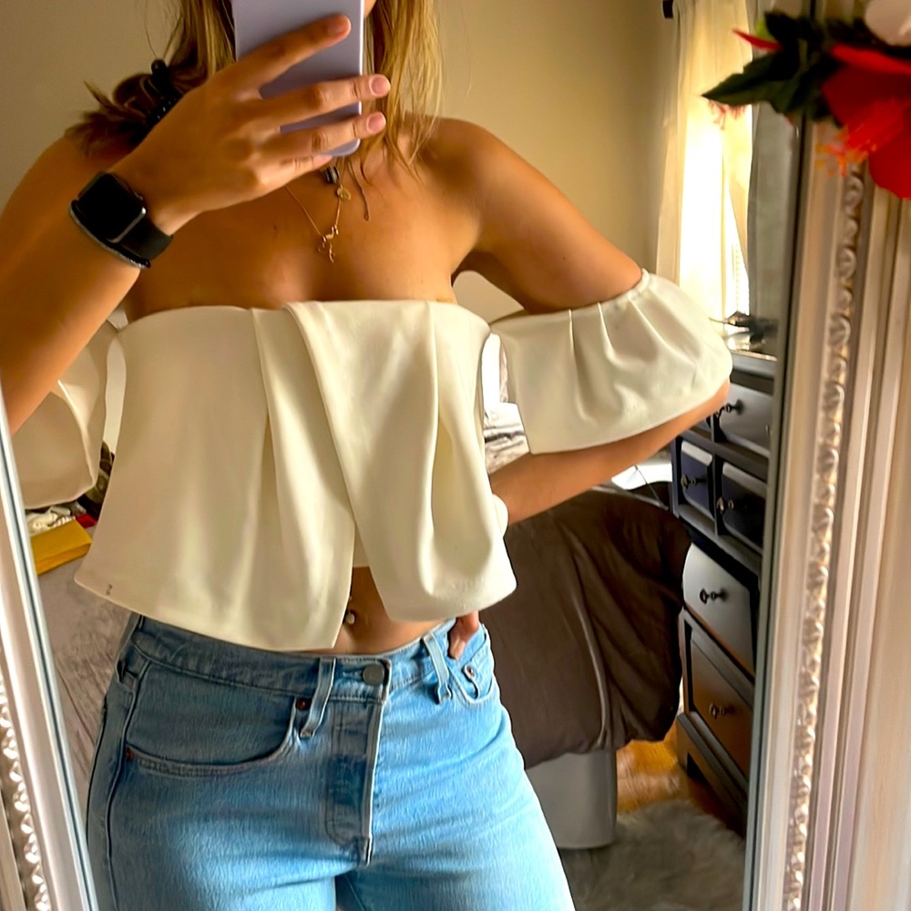 Crop top strapless